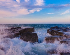 o0002-Ocean Meets Rock @ Sunshine Coast, Australia